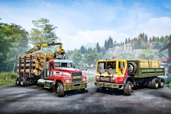 SnowRunner off-road equipment simulator game recently added Mack Truck models TerraPro and Pinnacle.