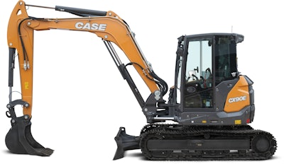 Case's new 9.2-metric-ton CX90E “midi” excavator
