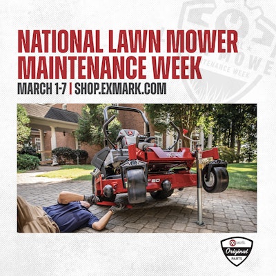 Exmark Lawnmower Maint Week Graphc