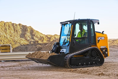 The 250T's 74-horsepower JCB Diesel by Kohler engine does not require diesel exhaust fluid nor diesel particulate filter to meet Tier 4 Final emissions standards.
