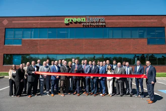 Green Lawn Fertilizing Ribbon Cutting 1