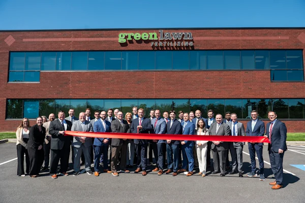 Green Lawn Fertilizing Ribbon Cutting 1