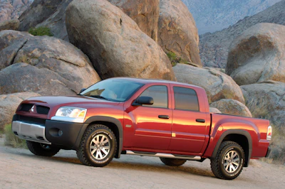 Mitsubishi's last pickup for the U.S. was the midsize Raider, which was discontinued in 2010. Above is a 2007 Raider DuroCross Double Cab.