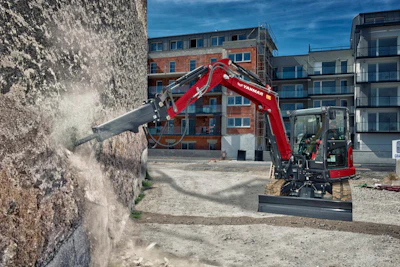 Yanmar Sv60 Mini Excavator Wall