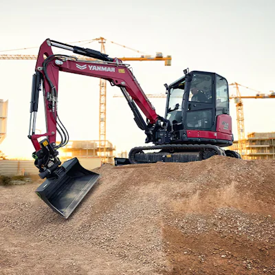 Yanmar Sv60 Mini Excavator Tiltrotator 8vfy Qr Yj7p
